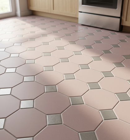 CARRELAGE CE.SI OCTOGONE 10X10 AVEC CABOCHONS 3,5X3,5 CM COULEURS SPÉCIALES