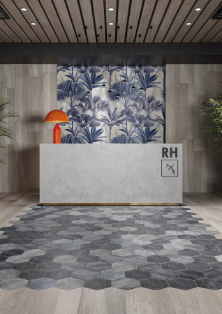 CARRELAGE CIR FUORITONO ASPECT CARREAU DE CIMENT