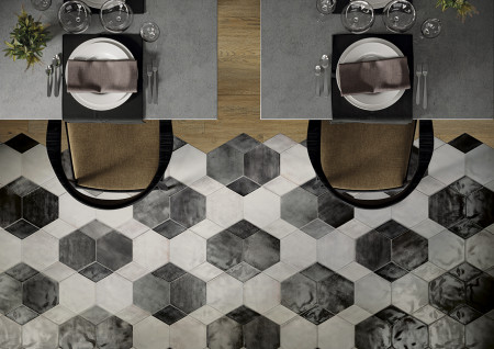 CARRELAGE CIR FUORITONO ASPECT CARREAU DE CIMENT