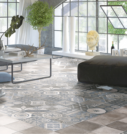 CARRELAGE CIR CERAMICHE NEW ORLEANS HEXAGONES BOURBONS STREET ASPECT CARREAUX CIMENTS FRENCH QUARTER