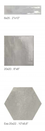 CARRELAGE ELIOS CERAMICA TROPICAL 20X20 CM, 6X25CM ET HEXAGONE