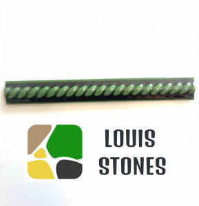 LISTEL CARRELAGE 2.5X20CM TRESSE VERTE BRILLANT