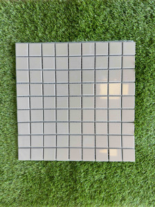 Mosaïque carrelage Moka 30x30cm sur le filet grès cérame brillant