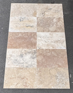 TRAVERTIN CLASSIC MIX TUMBLED FRENCH SET
