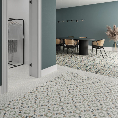 CARRELAGE WOW TESSERAE 28X28CM ASPECT MOSAIQUE